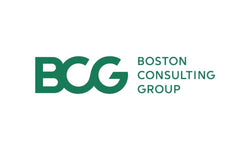 Boston Consulting Group logo in green on a white background