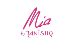 Mia by Tanishq logo in pink on a white background