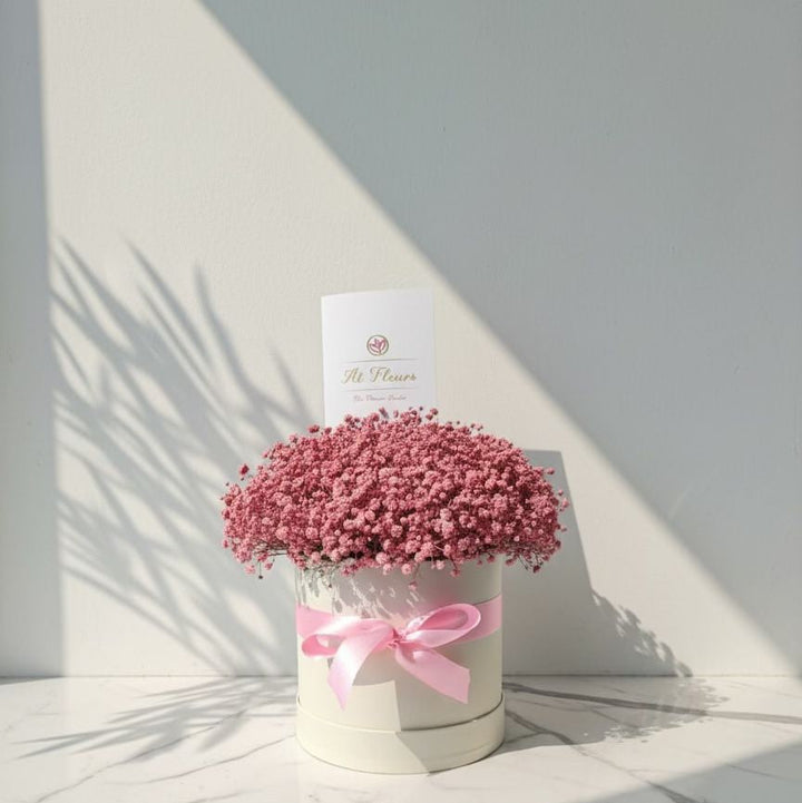 Pink Gypso Flower Box Gift