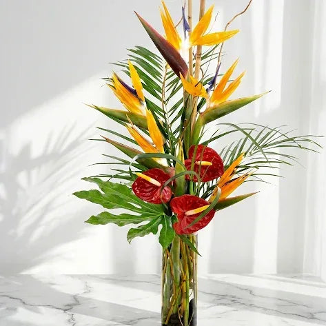 Bird of Paradise Bouquet with Anthuriums - atfleurs