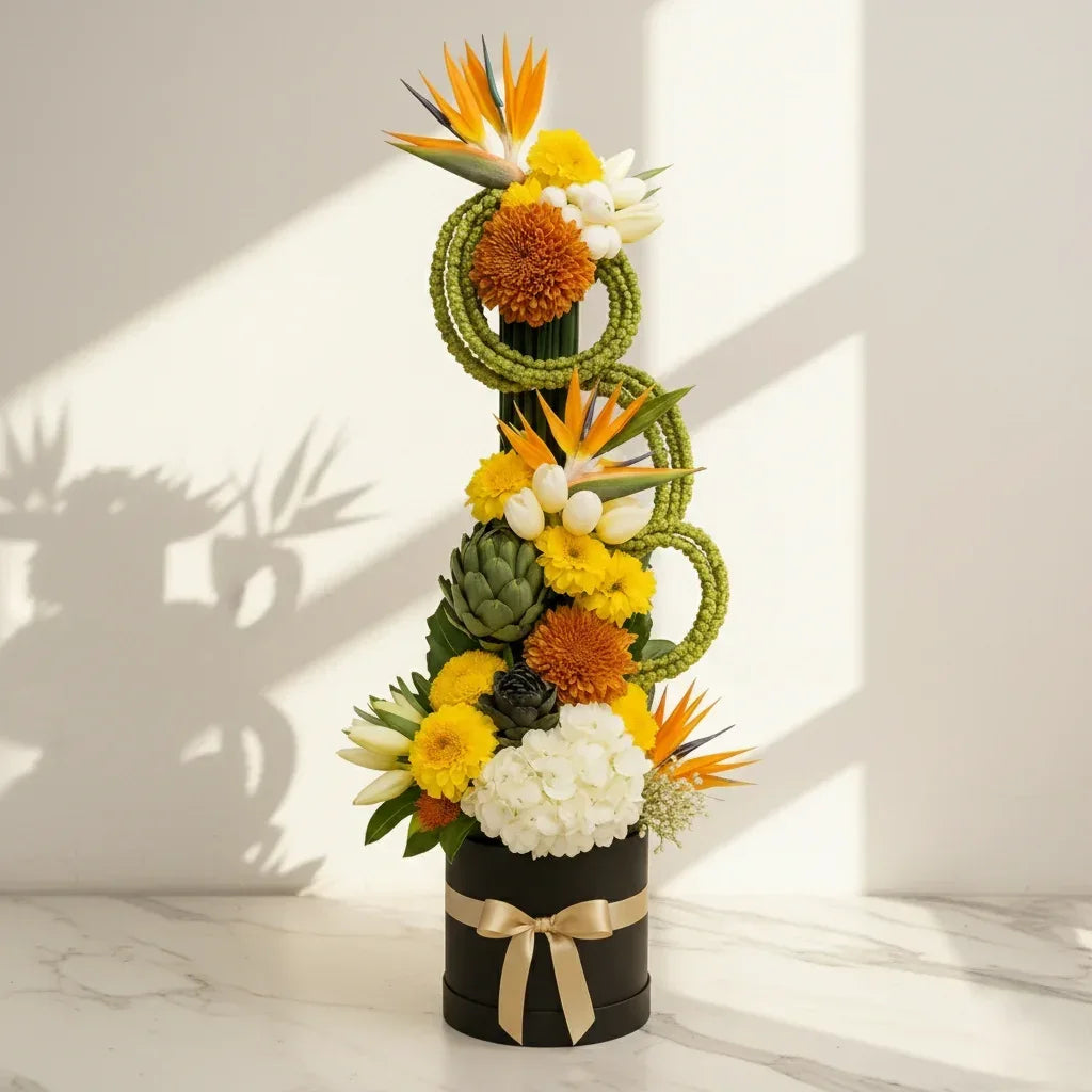 Grand Premium Floral Box Arrangement - atfleurs