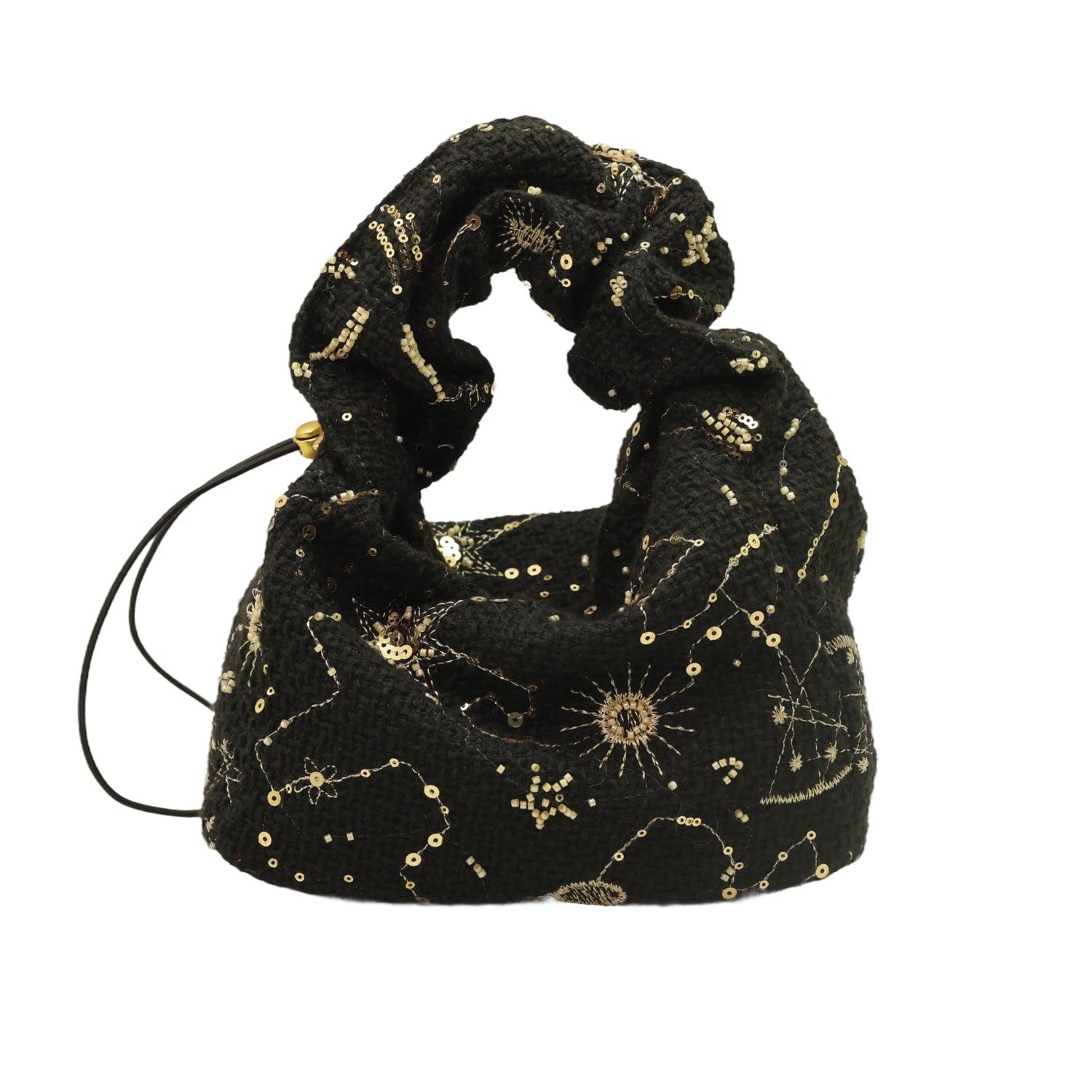 Jena Celest Cloud Bag Black Gold Star Edition