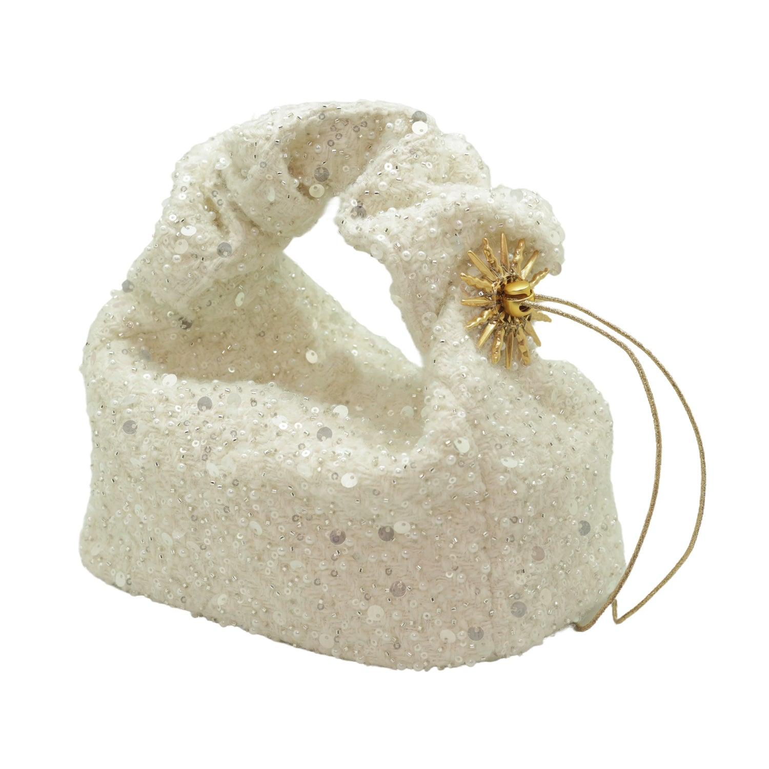Jena Celest Cloud Bag White & Silver Edition