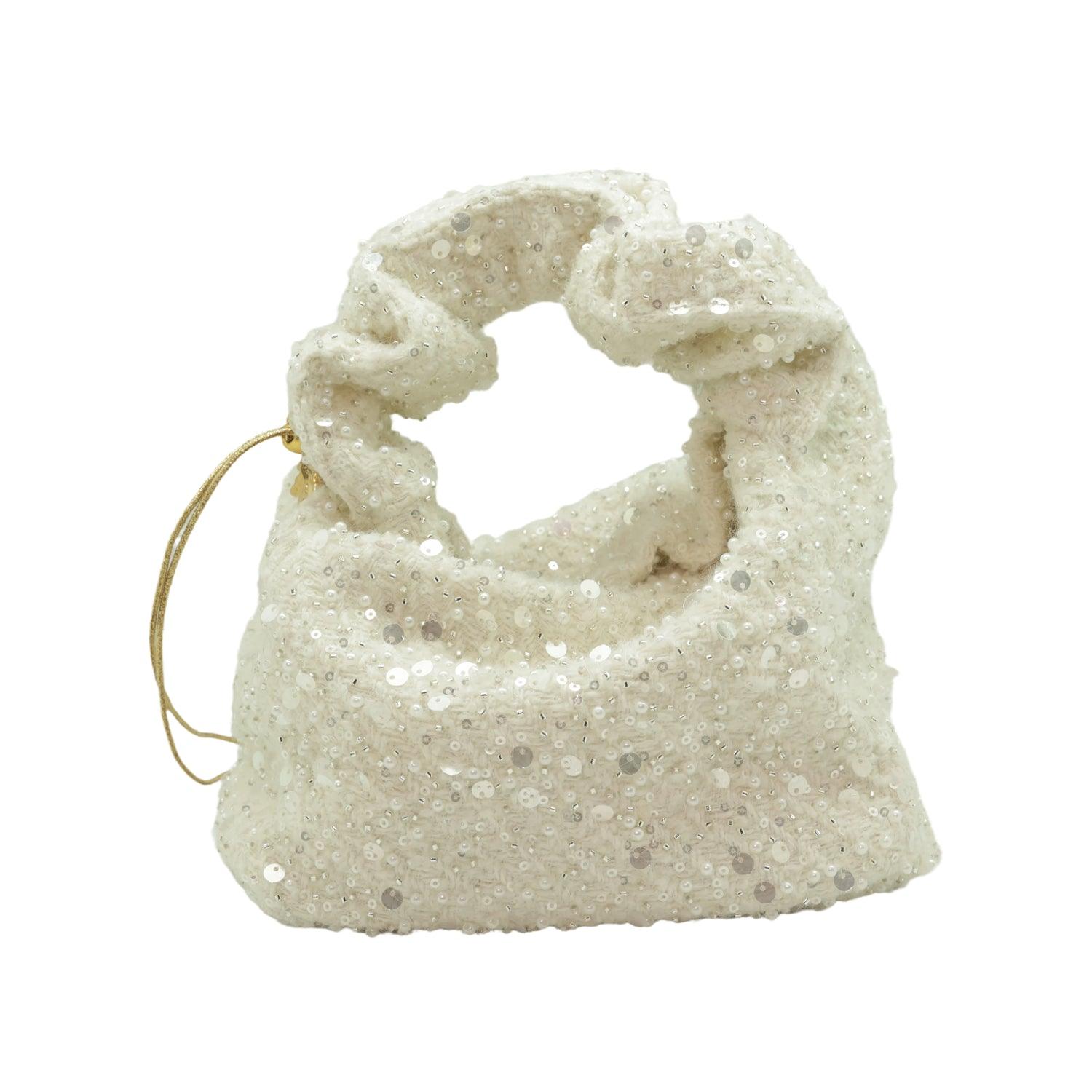 Jena Celest Cloud Bag White & Silver Edition