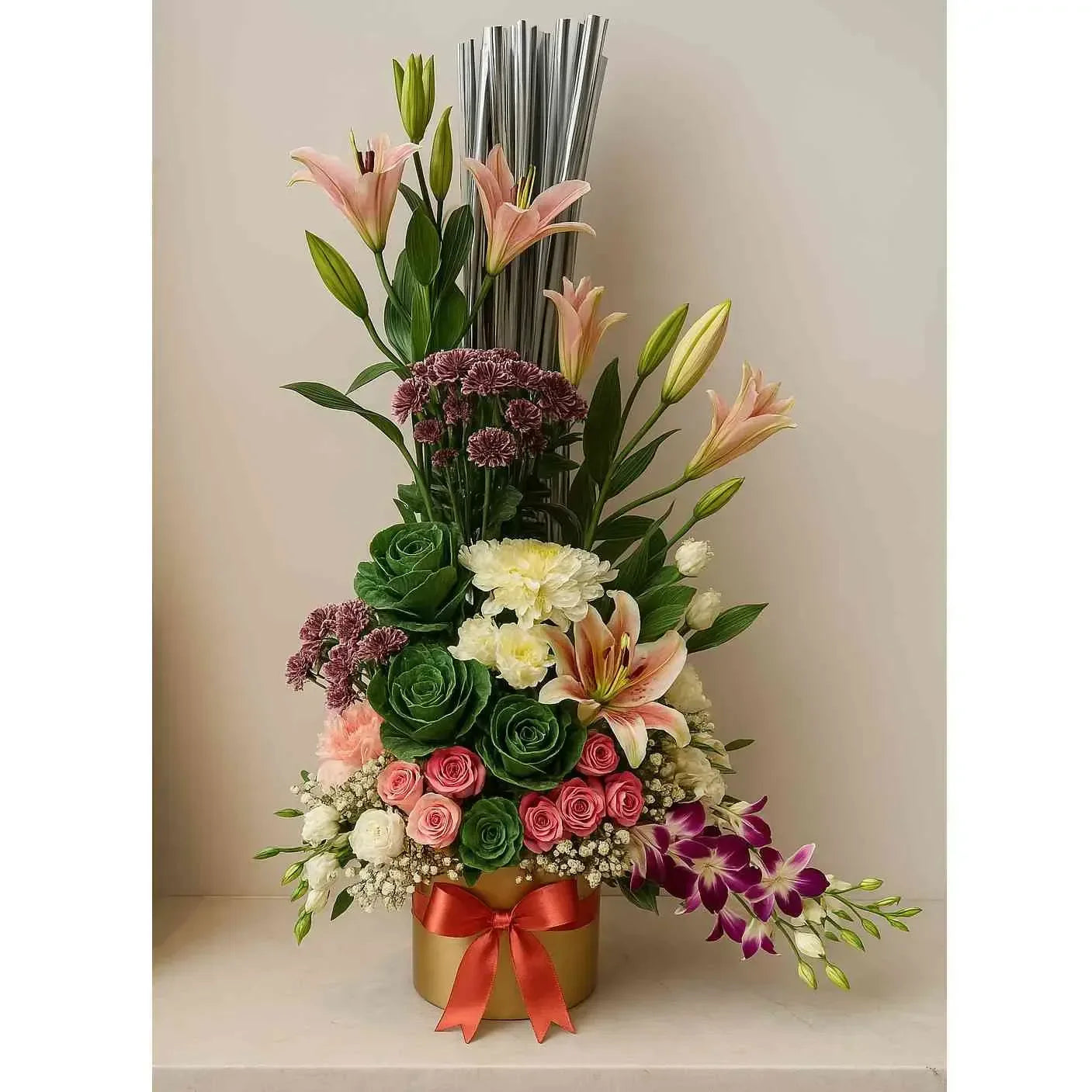 Premium Flower Box with Mixed Blooms - atfleurs