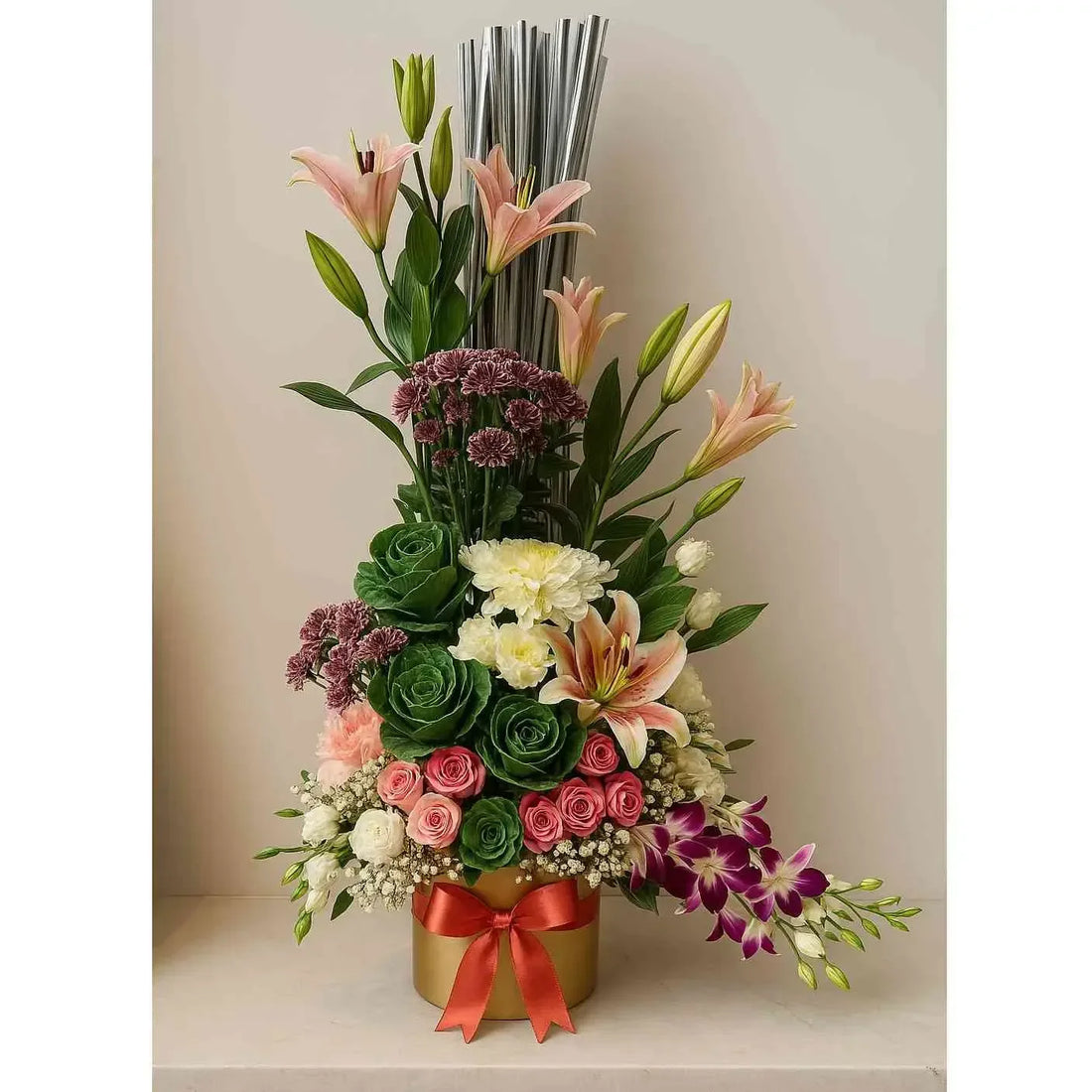 Premium Flower Box with Mixed Blooms - atfleurs