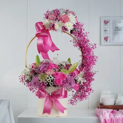 Lilies & Exotic Flowers Mixed Arrangement - atfleurs