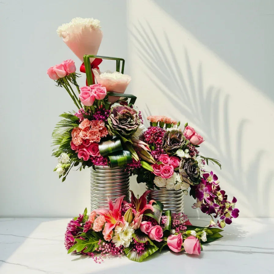 Lilies and Rose Garden Bloom Box - atfleurs