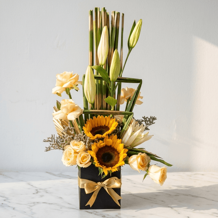 flower bouquet by Atfleurs | floral arrangement | sunflower