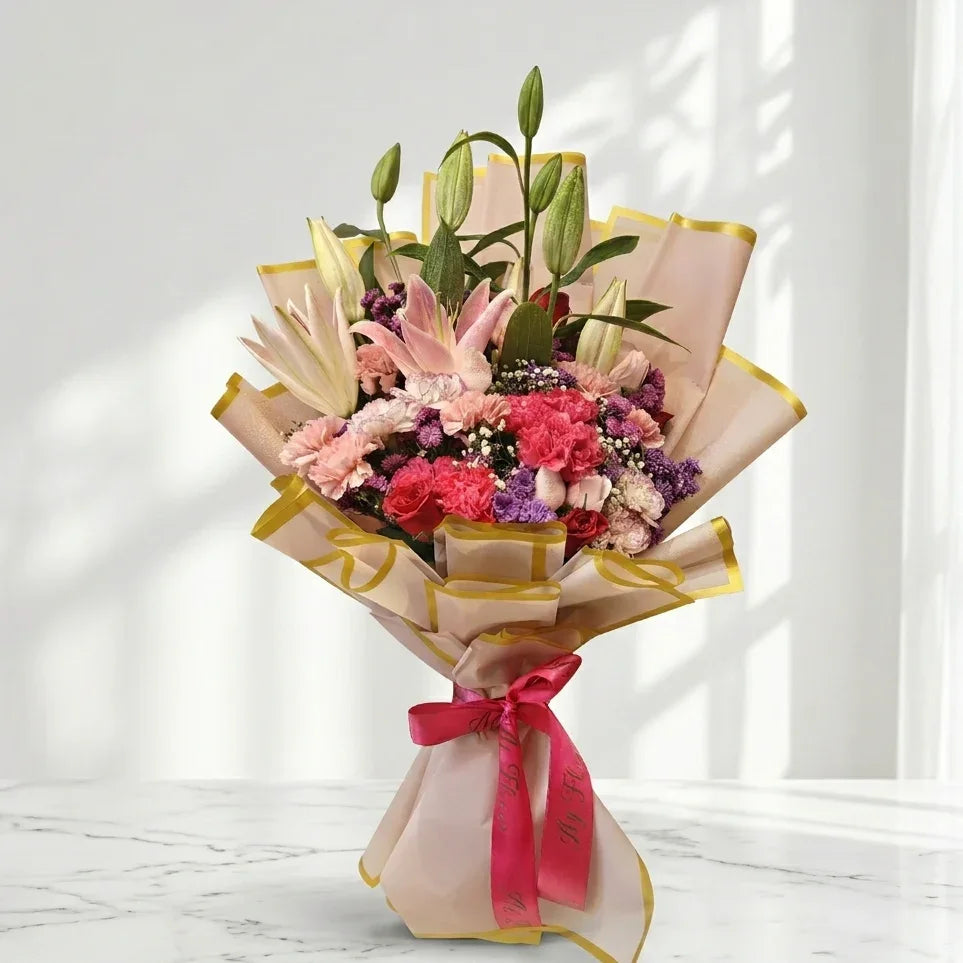 flower bouquet by Atfleurs | floral arrangement | Fancy Bouquet | Hand Bouquet