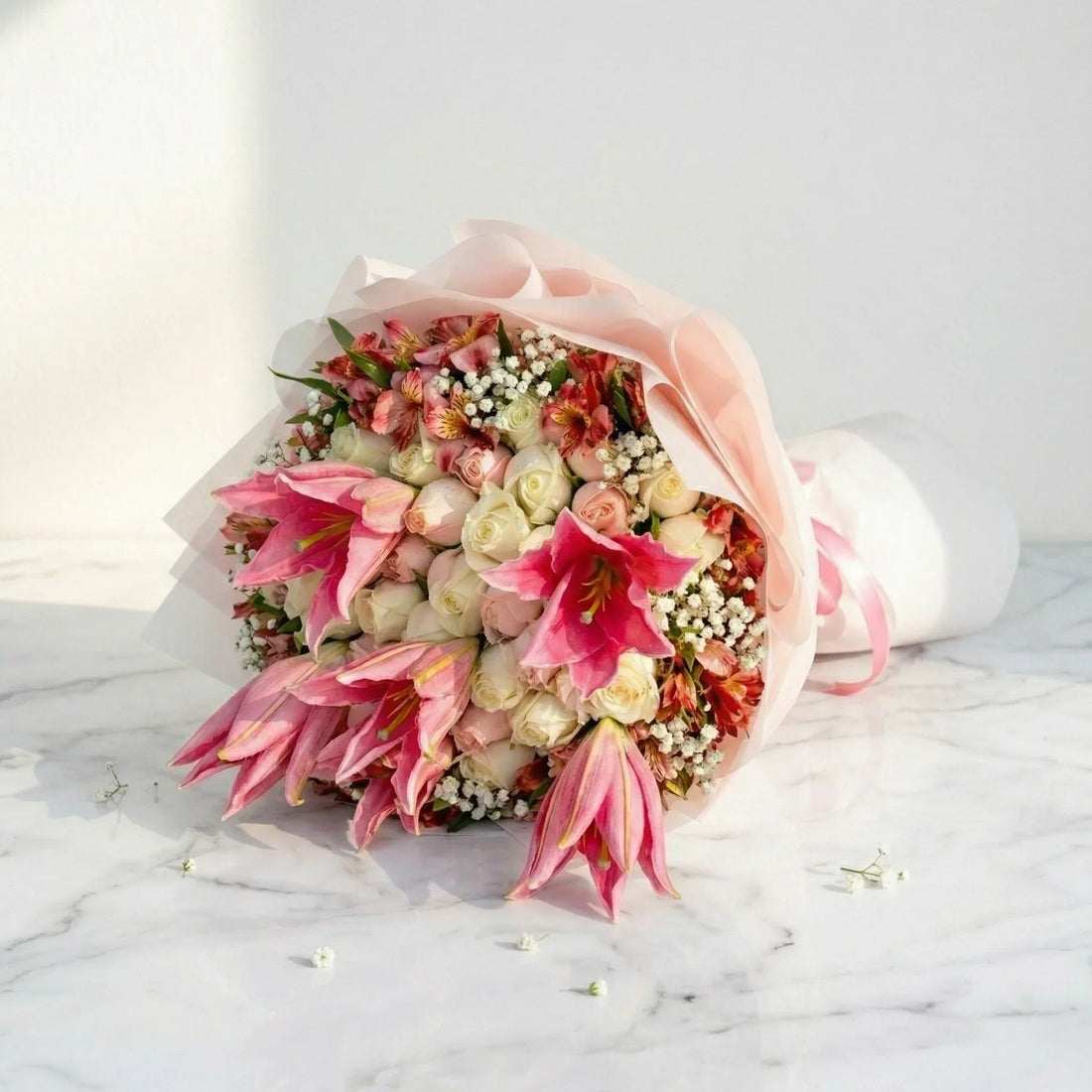 flower bouquet by Atfleurs | floral arrangement | Fancy Bouquet | Hand Bouquet