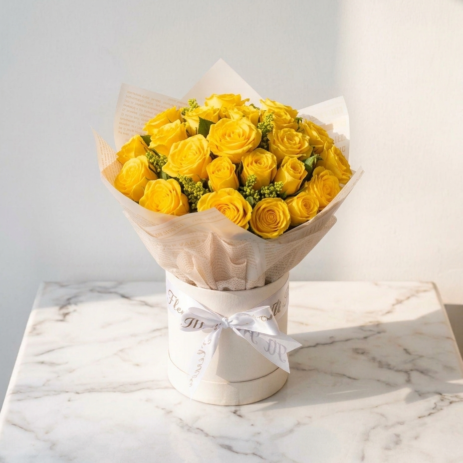 Rose Bouquet with Green Fillers