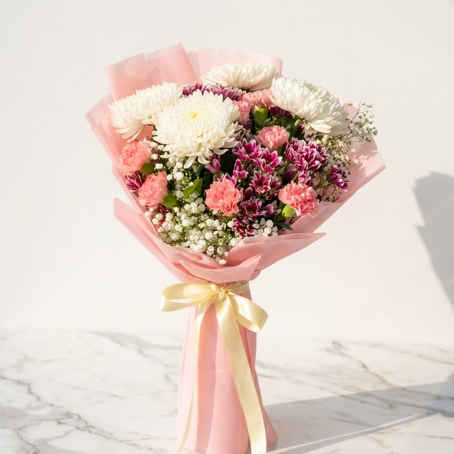 Chrysanthemum Bouquet with Carnations