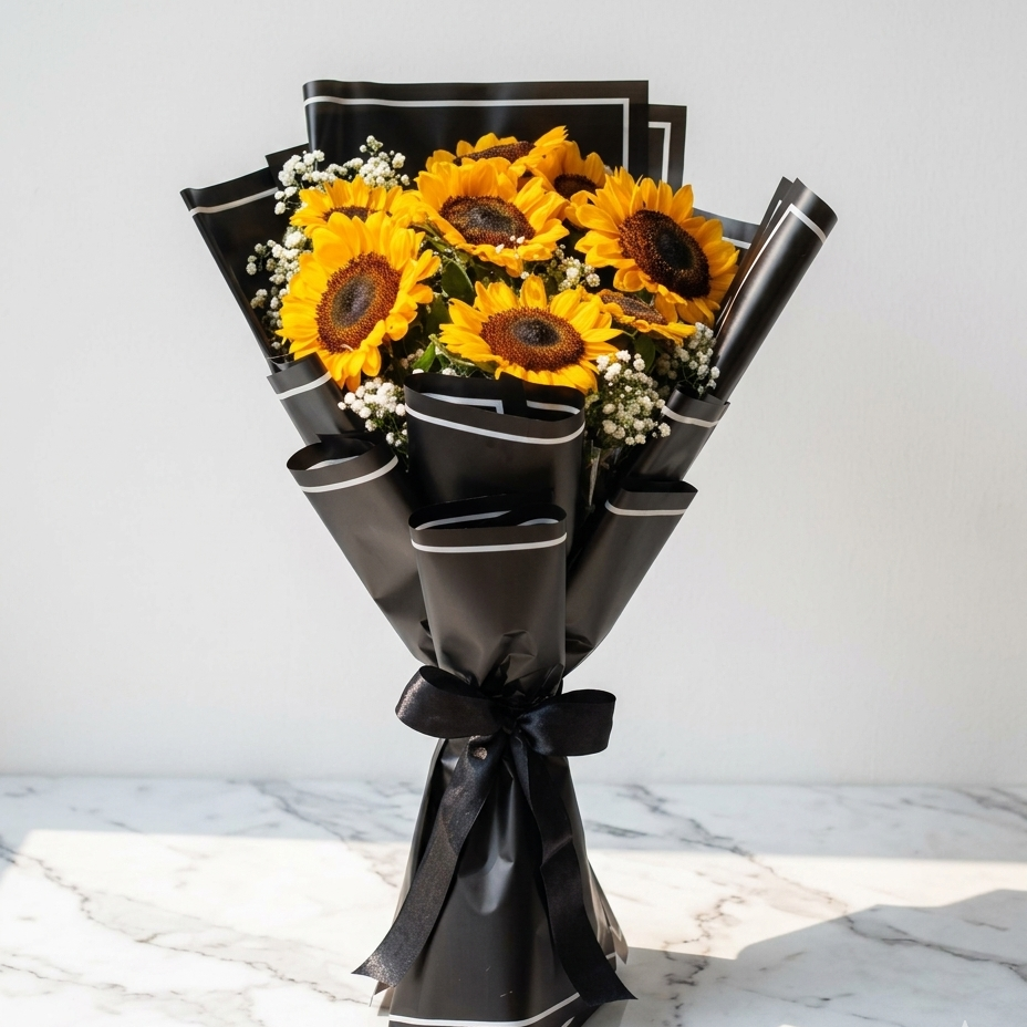 Bright Sunflower Hand Bunch for Gifting