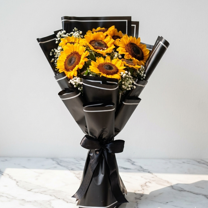 Bright Sunflower Hand Bunch for Gifting