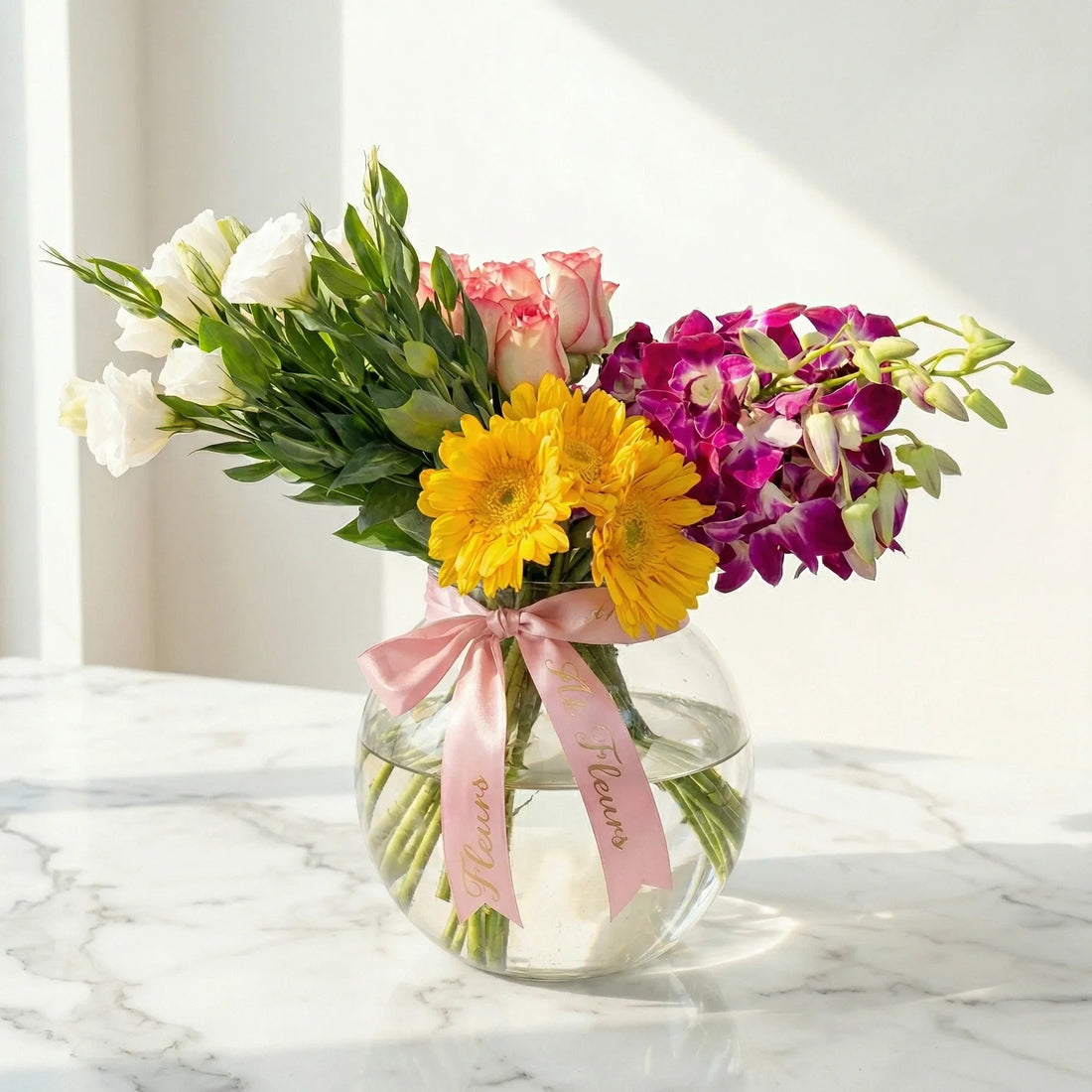 floral vase arrangement | Atfleurs 