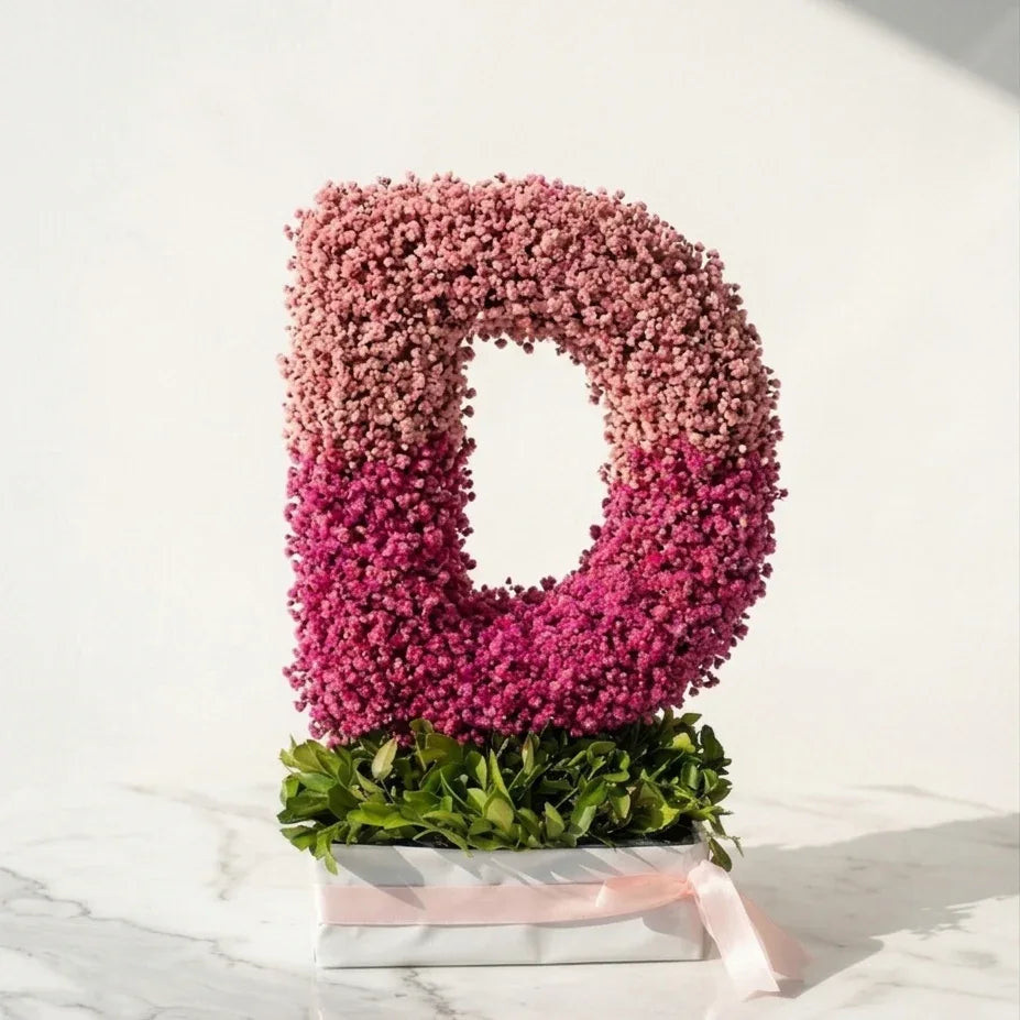 flower bouquet by Atfleurs | floral arrangement | Fancy Bouquet | letter Bouquet