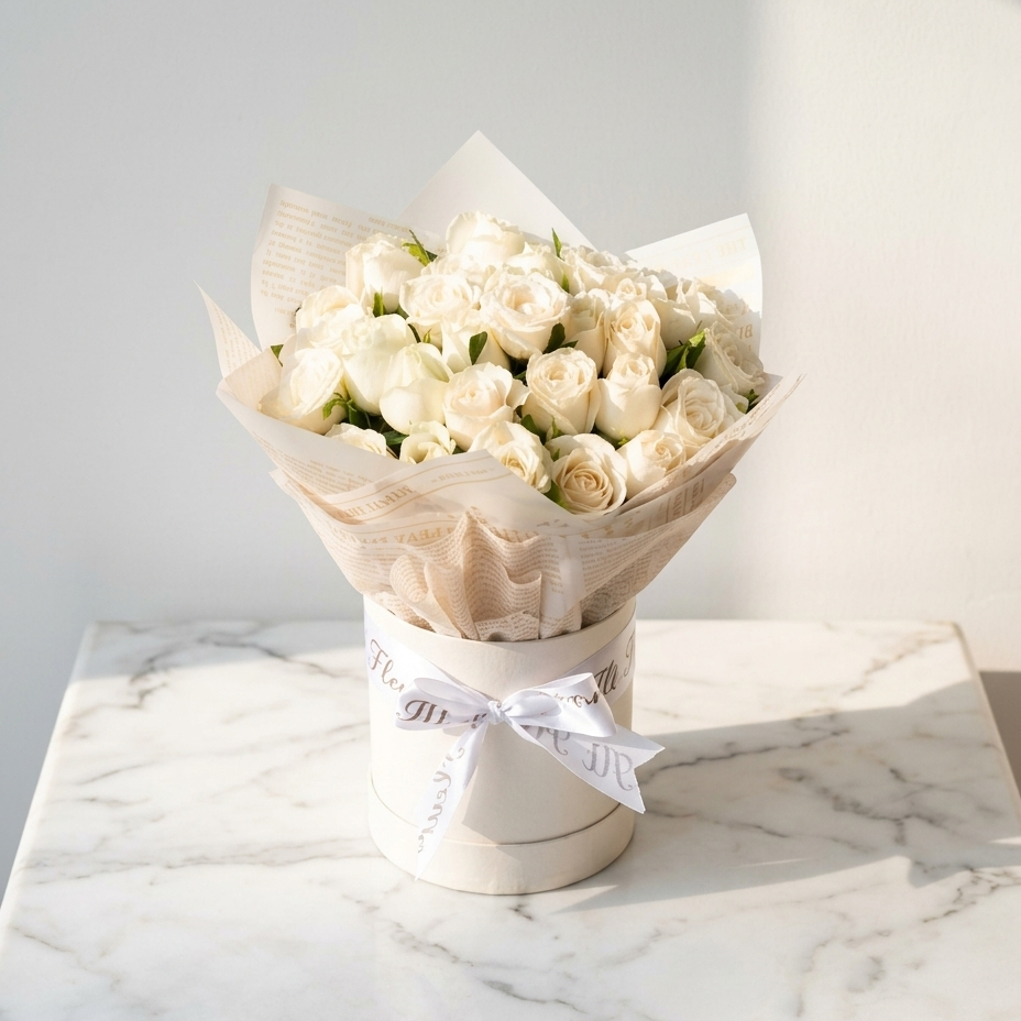 Rose Bouquet with Green Fillers