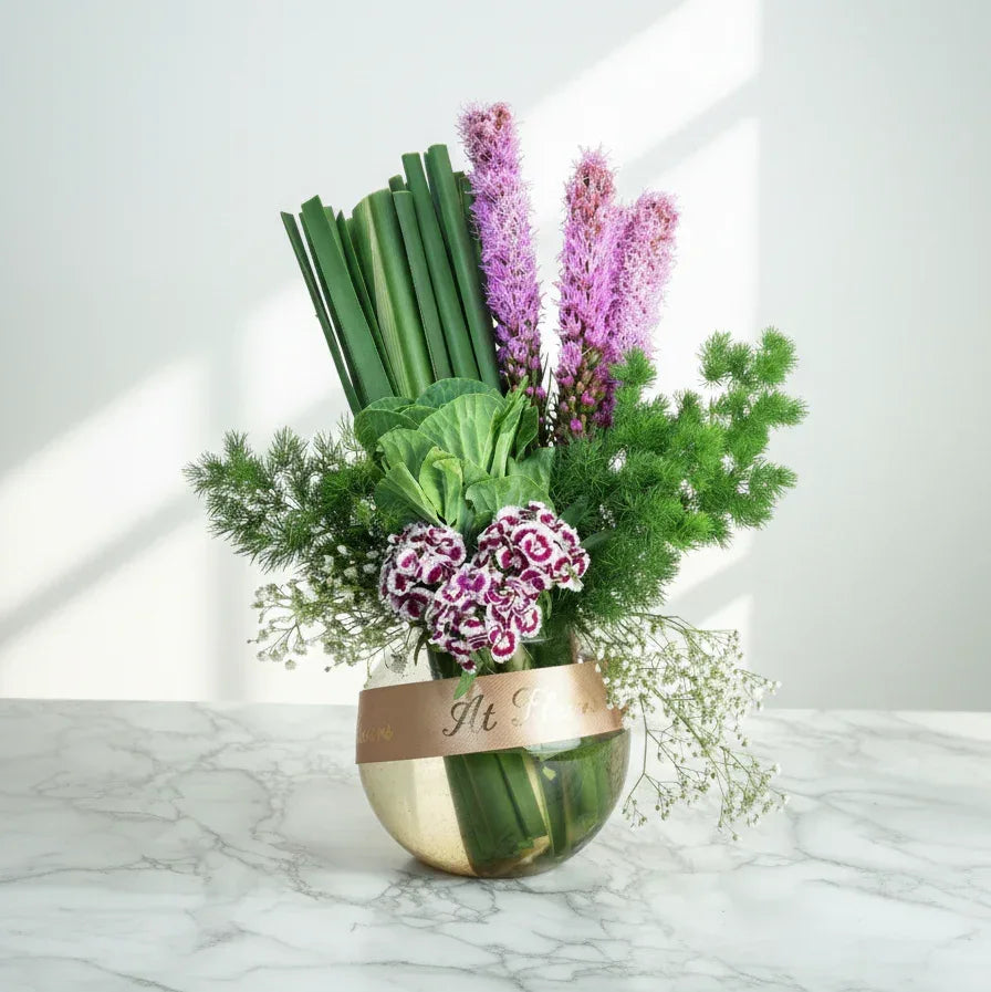 Sweet William & Blazing Star Flower Bouquet Gift - atfleurs