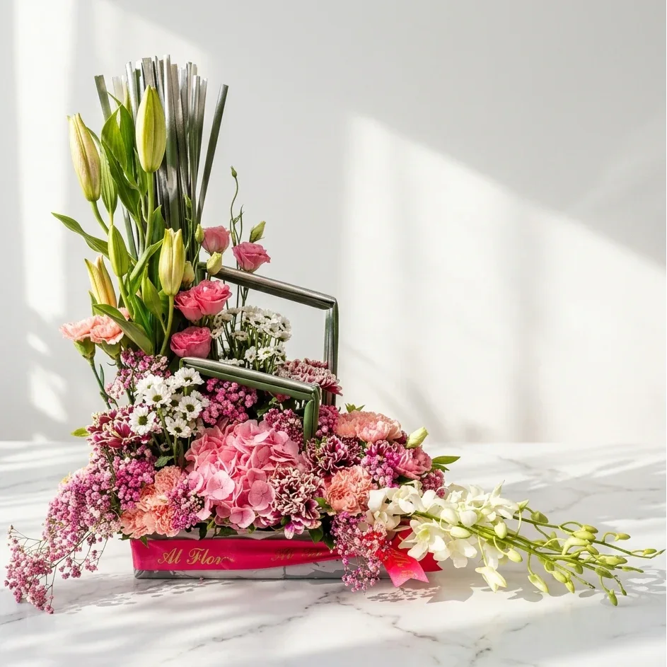 flower bouquet by Atfleurs | floral arrangement | Fancy Bouquet | floral vase arrangement | Atfleurs 