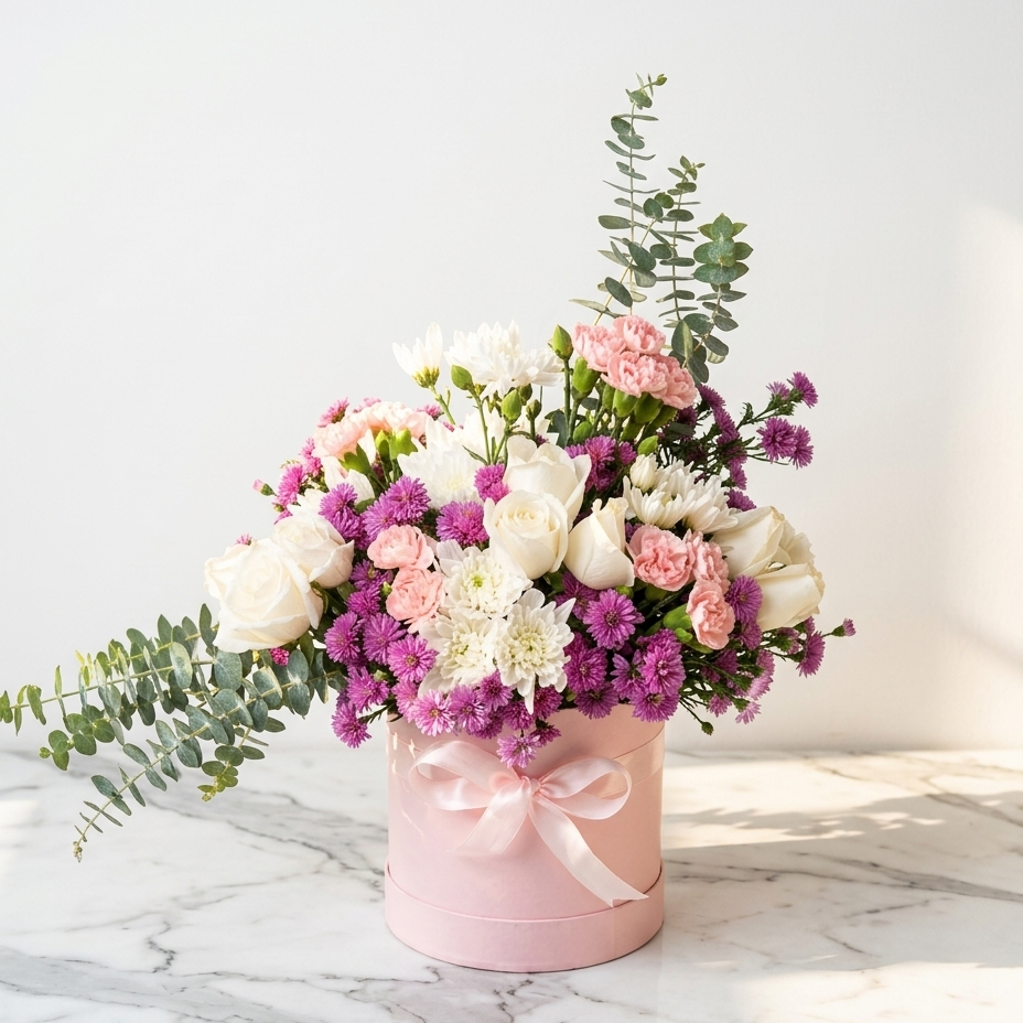 Pastel Roses Flower Bouquet