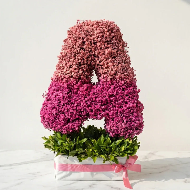 flower bouquet by Atfleurs | floral arrangement | Fancy Bouquet | letter Bouquet
