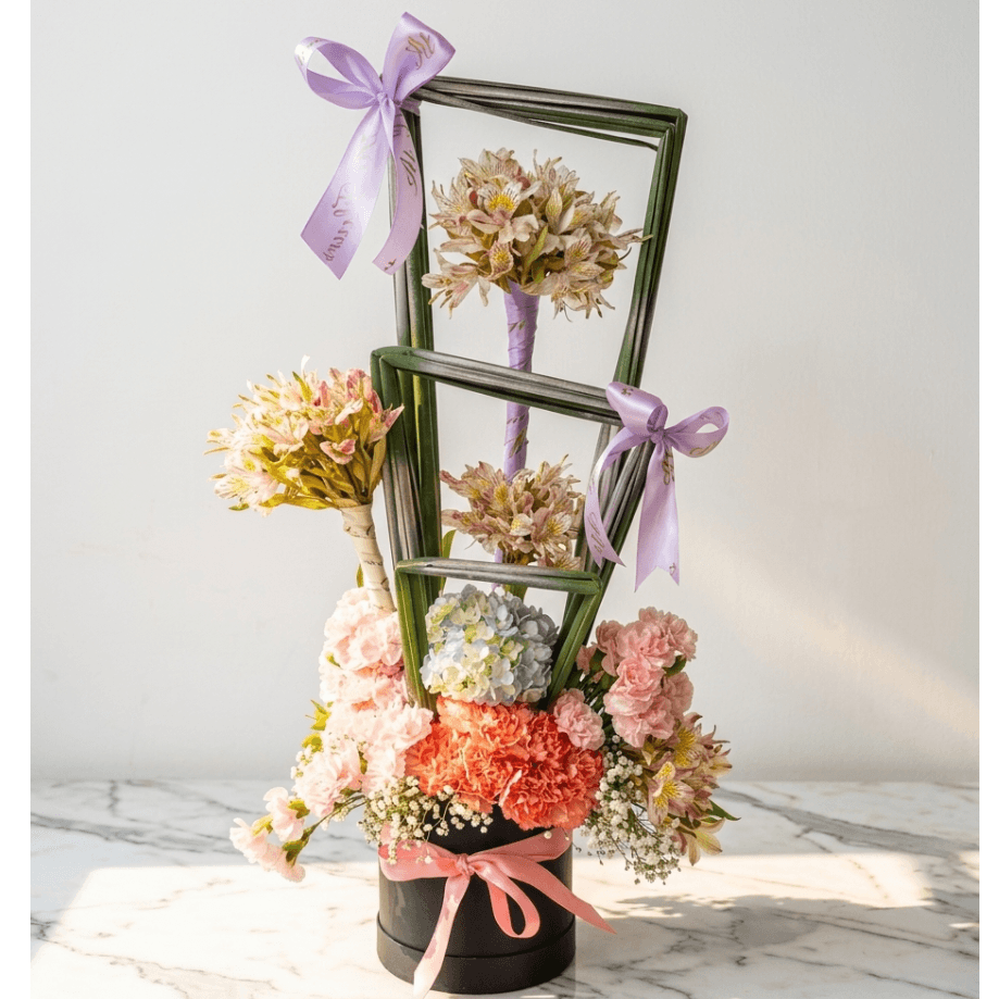 Alstroemeria Bouquet with Carnations