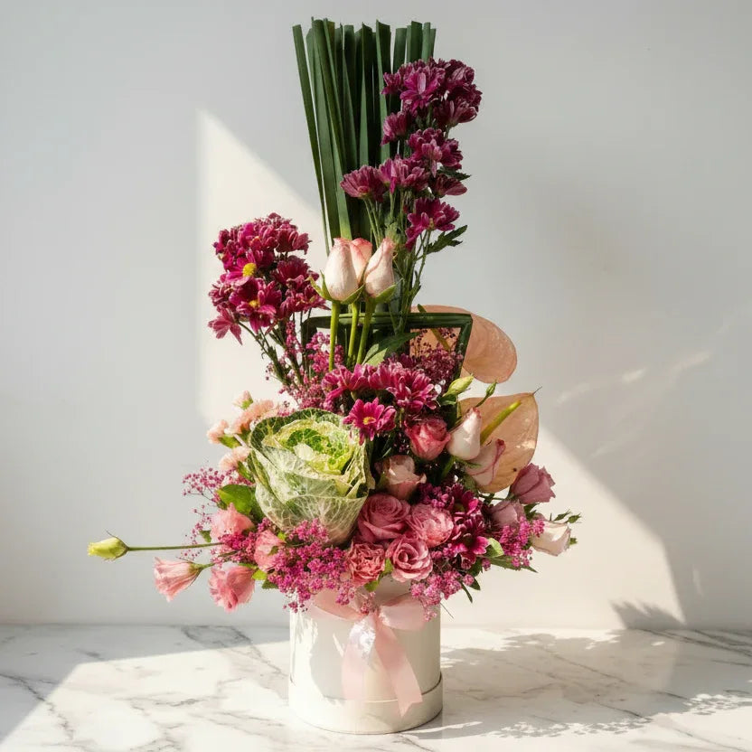 flower bouquet by Atfleurs | floral arrangement | Pink Roses | Fancy Bouquet