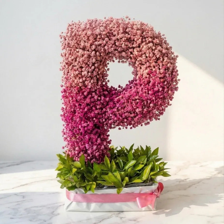 flower bouquet by Atfleurs | floral arrangement | Fancy Bouquet | letter Bouquet