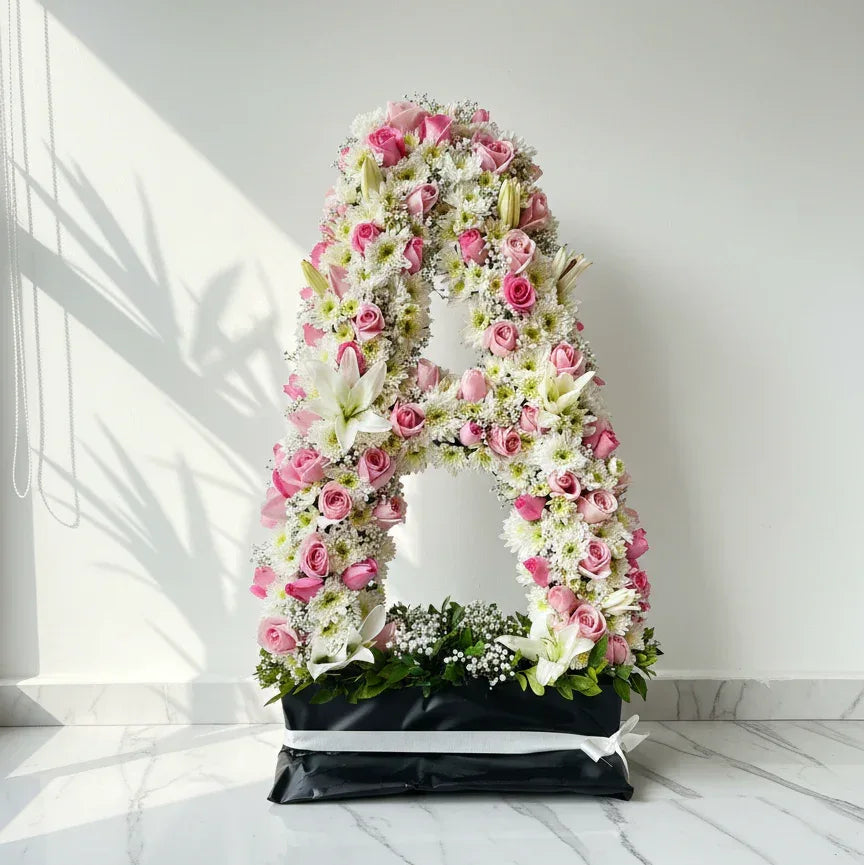 Floral Alphabet Box Custom Letter Gift Idea - atfleurs