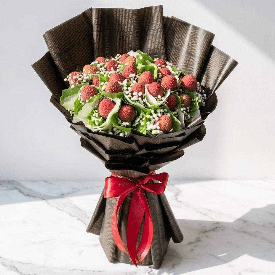 Lychee Bouquet with Baby’s Breath