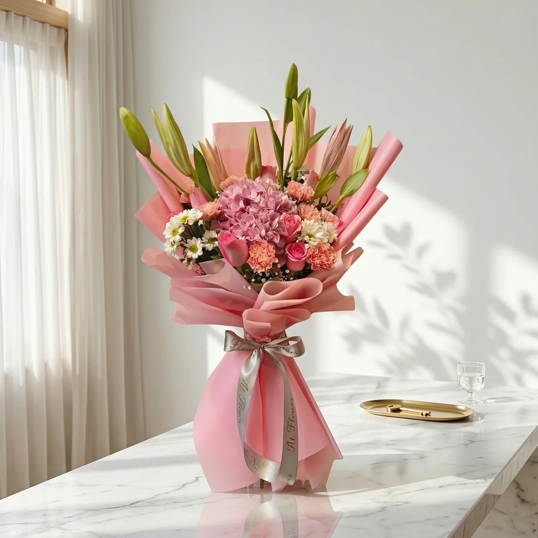 flower bouquet by Atfleurs | floral arrangement | Fancy Bouquet | Hand Bouquet