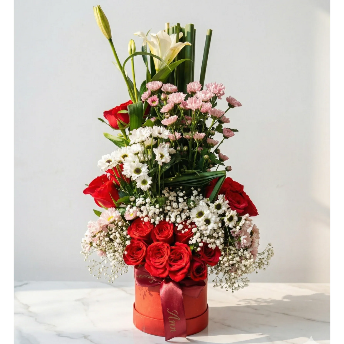 mix floral vase arrangement  | atfleurs 