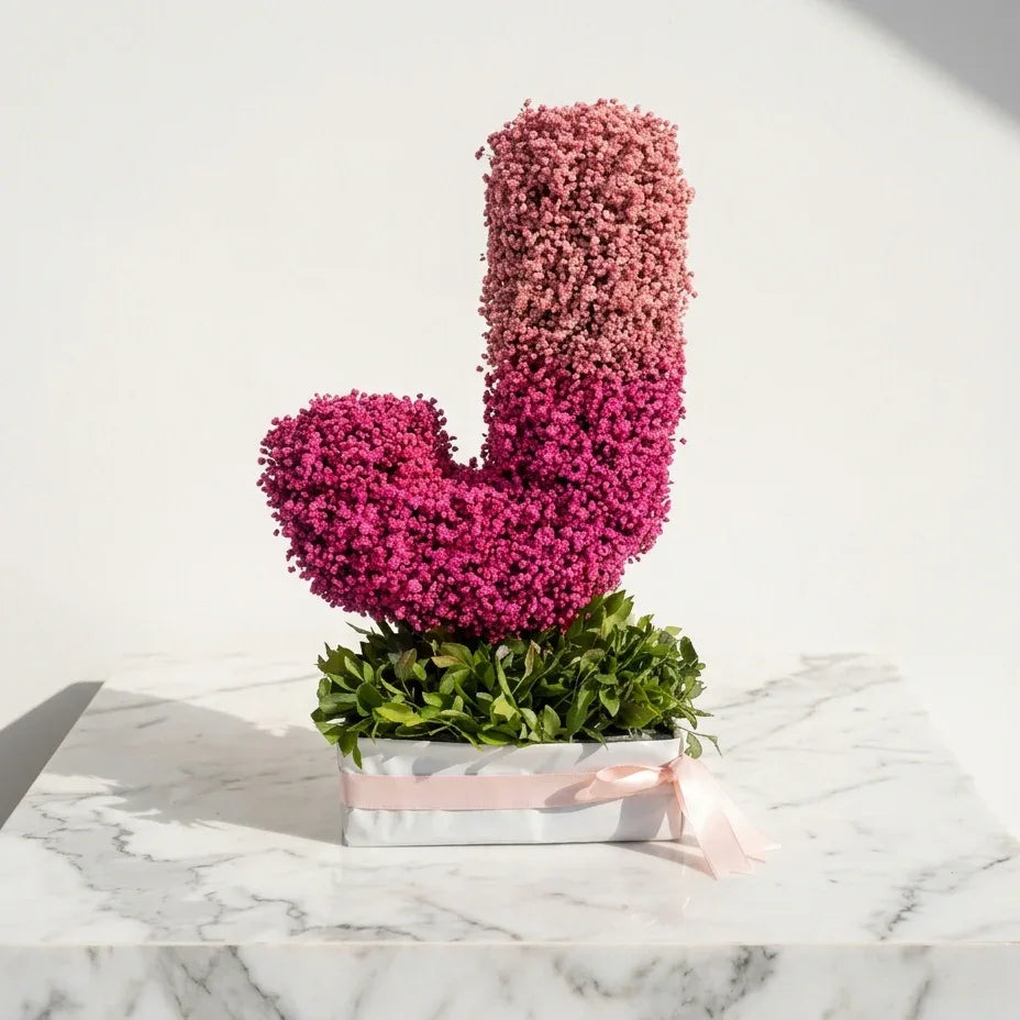 flower bouquet by Atfleurs | floral arrangement | Fancy Bouquet | letter Bouquet