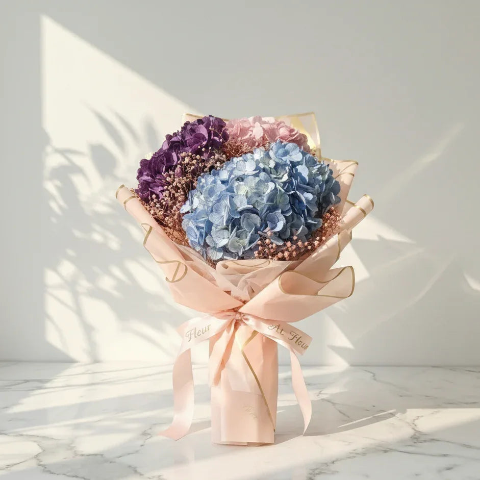Hydrangea Hand Bouquet - atfleurs