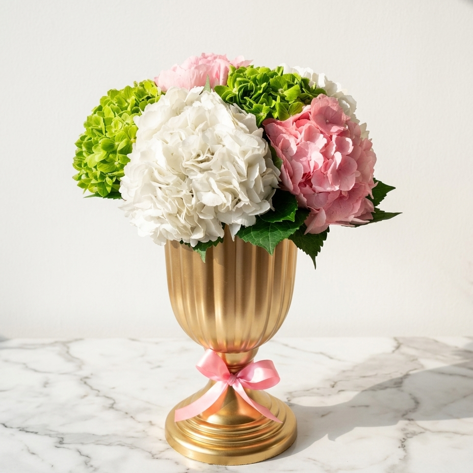 Hydrangea Bouquet with Green Hydrangea