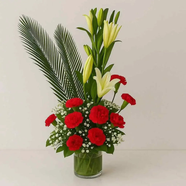 Charming Lilies and Carnation Arrangement - atfleurs