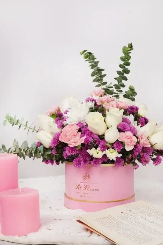 Pastel Roses Flower Bouquet - atfleurs