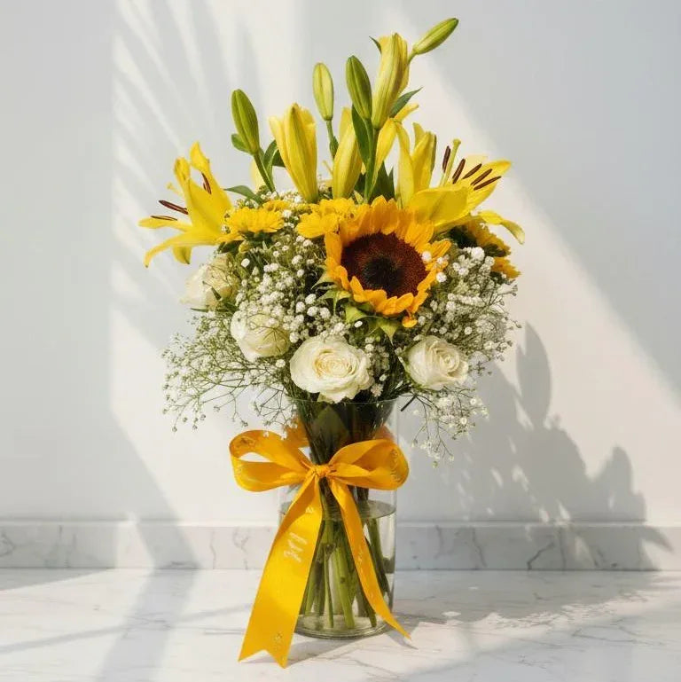 Sunny Vase Arrangement - atfleurs