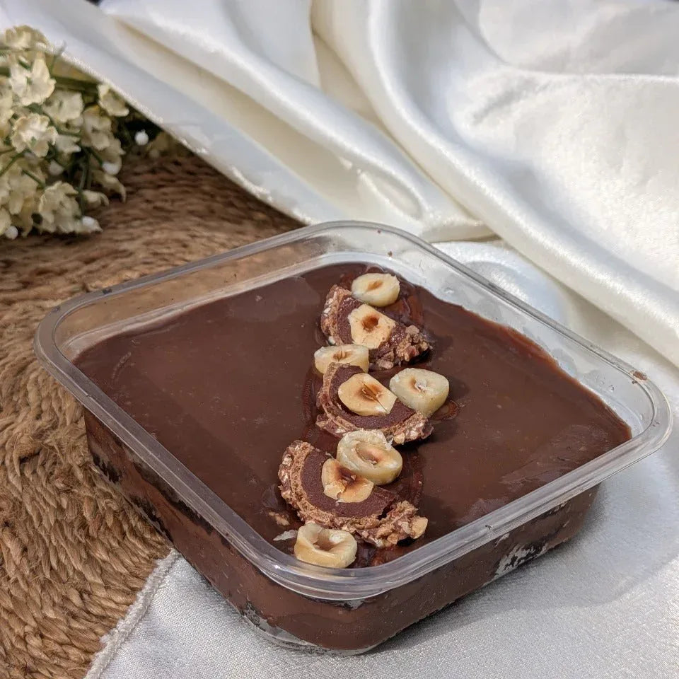 Eggless Rocher Chocolate Cake - atfleurs