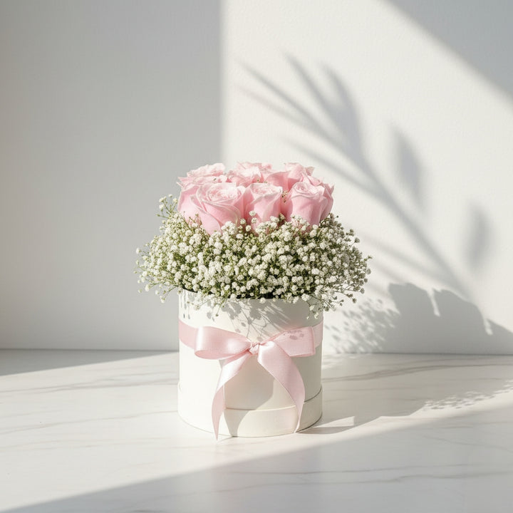 Roses and Gypso Box Arrangement atfleurs