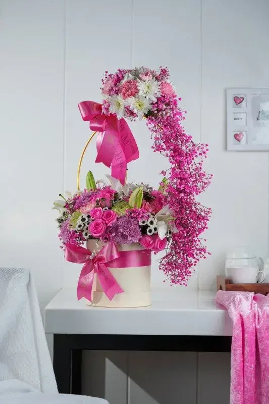 Lilies & Exotic Flowers Mixed Arrangement - atfleurs
