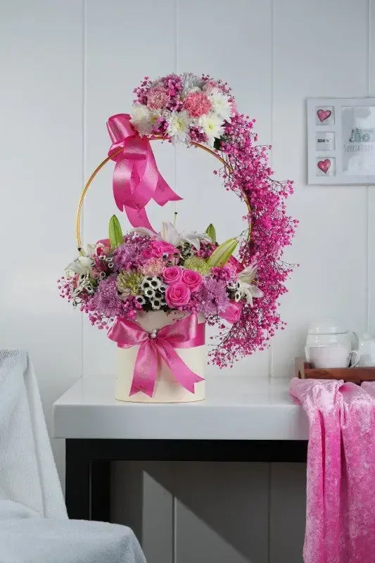 Lilies & Exotic Flowers Mixed Arrangement - atfleurs