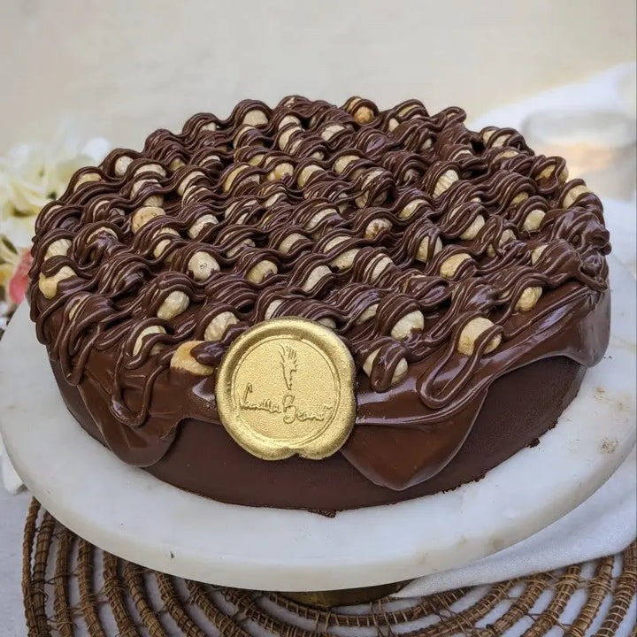 Belgian Dark Chocolate Nutella Hazelnut Cake atfleurs