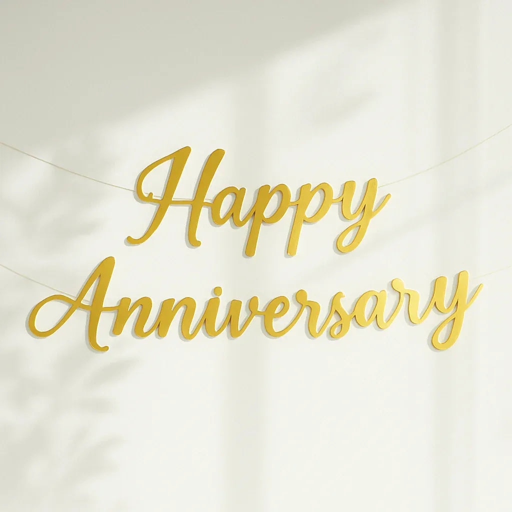 Add-On Metallic Banner Topper (Birthday / Anniversary) - atfleurs