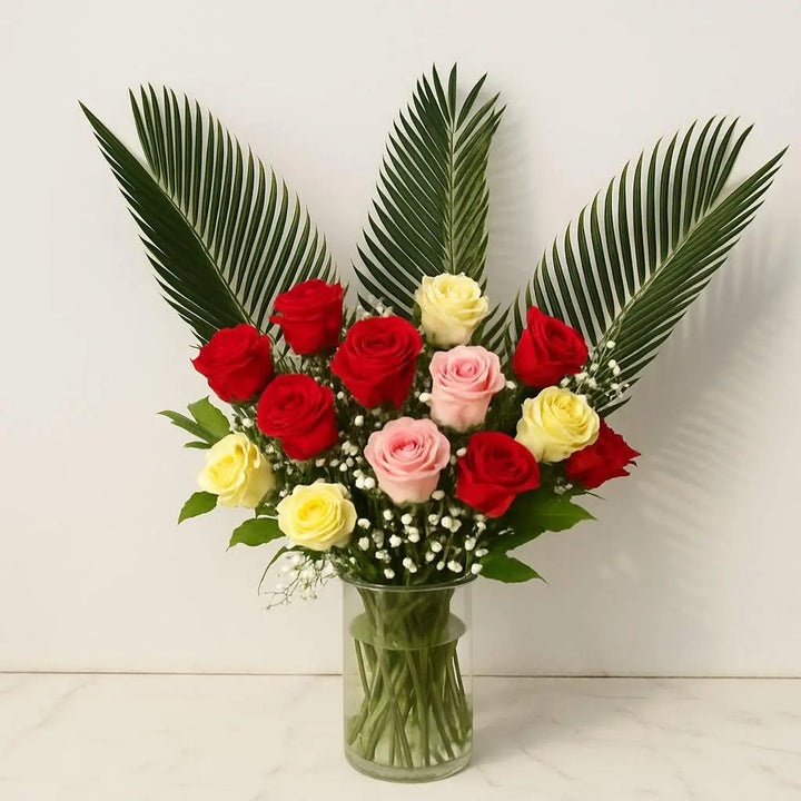 Mixed Roses and Gypso Flower Subscription atfleurs