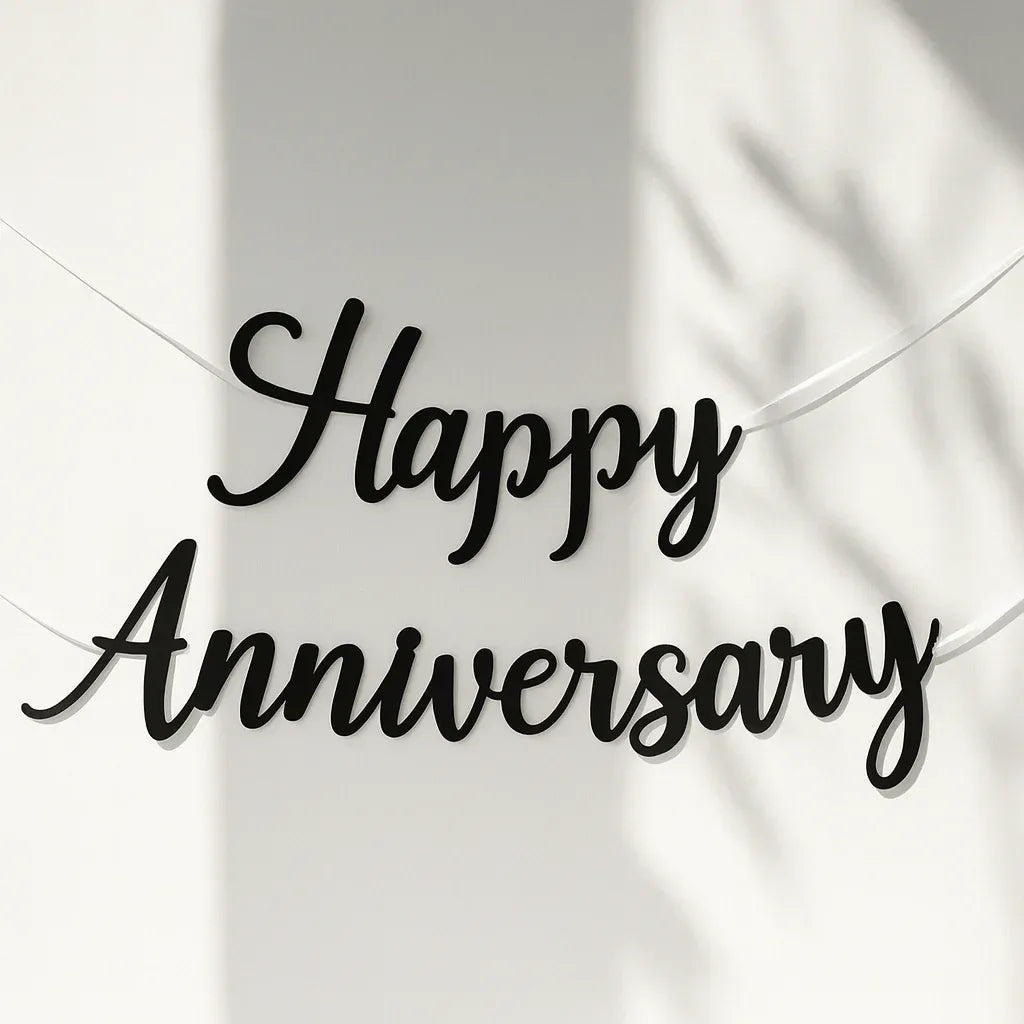 Add-On Metallic Banner Topper (Birthday / Anniversary) - atfleurs