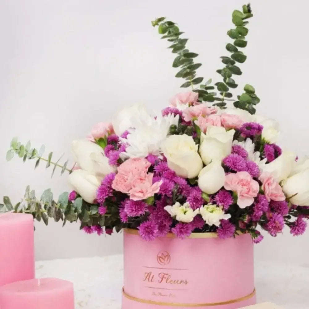 Pastel Roses Flower Bouquet - atfleurs