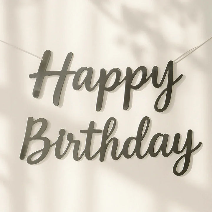 Add-On Metallic Banner Topper (Birthday / Anniversary) - atfleurs