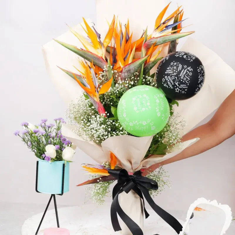 Bird of Paradise Flower Hand Bouquet atfleurs